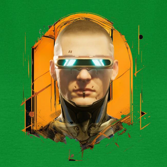 palnoch cyberpunk human head artwork