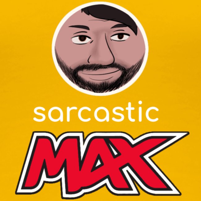 SarcasticMax cola beverage logo