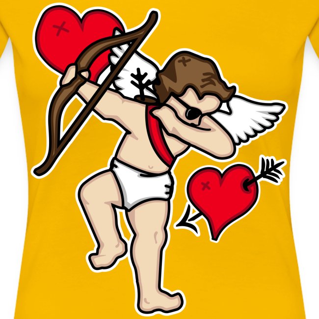 Dabbing Cupid For Valentines Day Gift T shirts