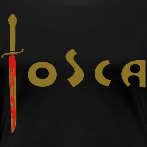 Tosca: «Questo è il bacio di Tosca!» (wide) - Women's Premium T-Shirt