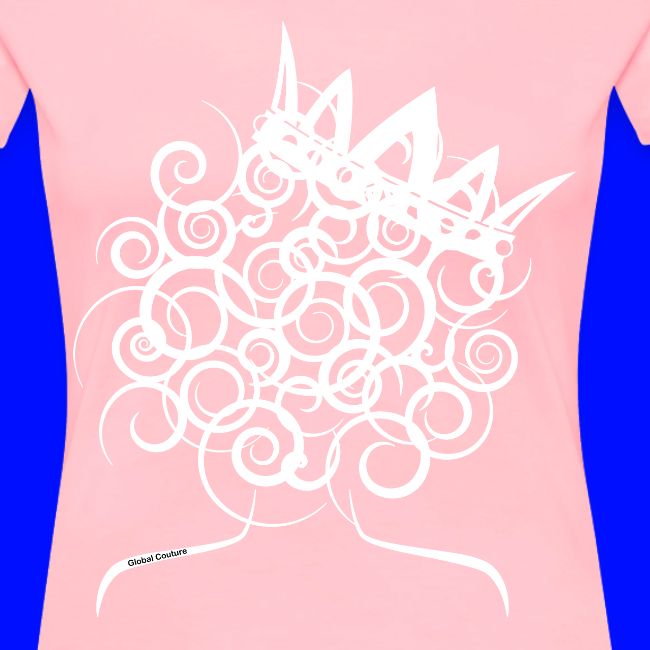 Curly Queen with Crown