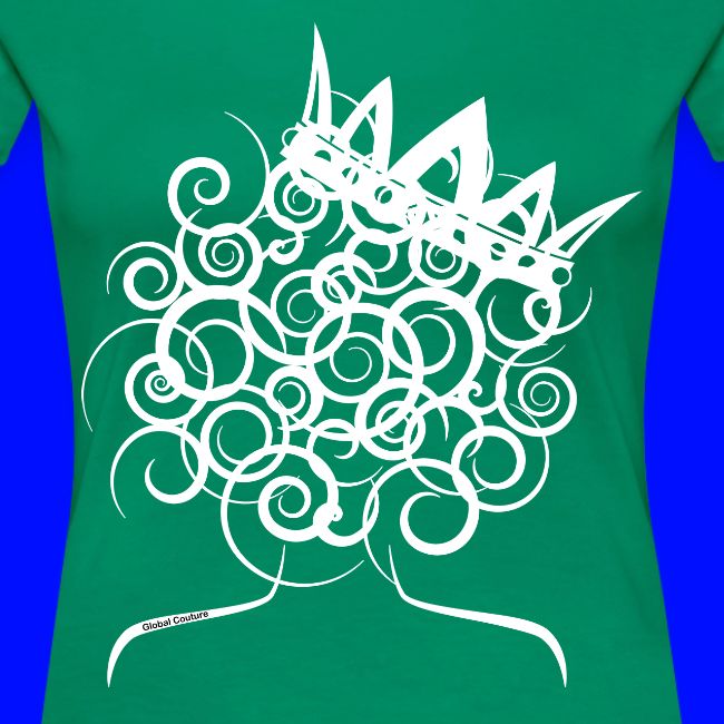 Curly Queen with Crown