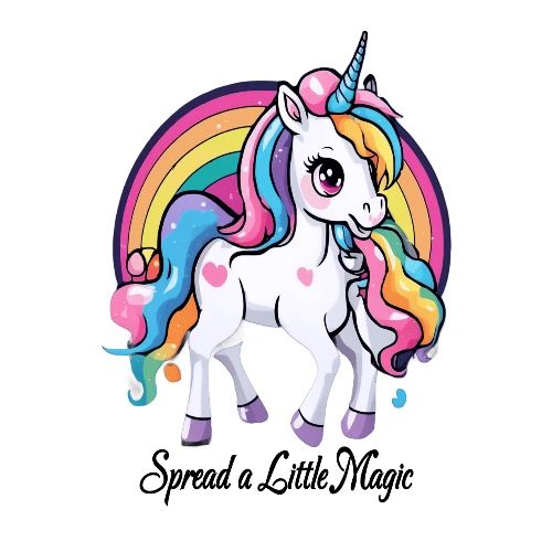 Spread a Little Magic - Unicorn Design - Women's Premium T-Shirt