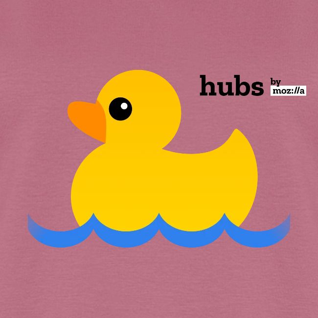 Hubs Duck - Wordmark and Water