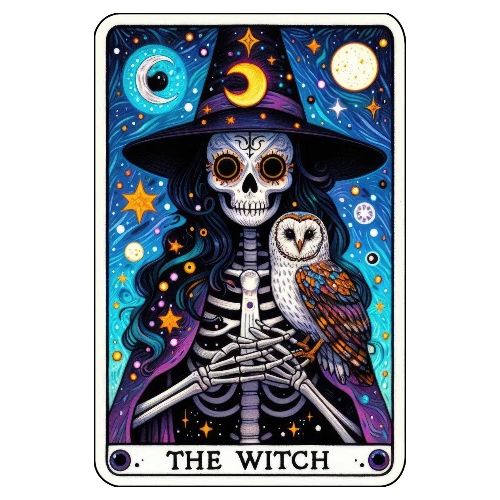 Tarot Card Collection - The Witch - Women's Premium T-Shirt