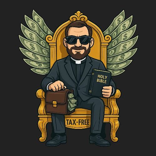 Tax-Free Throne: The Gospel of Greed design preview
