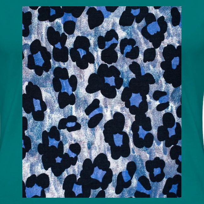 blue ank black leopard pattern