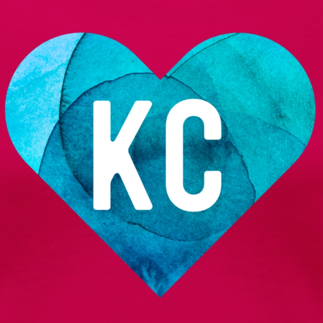 KC Heart Blue Gradient