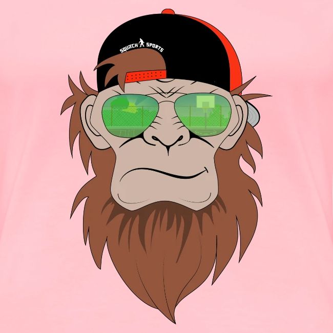 Squatch Basketball Cartoon