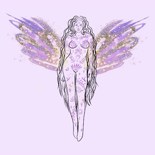 Angel Moon Goddess - Fairytale Design - Women's Premium T-Shirt