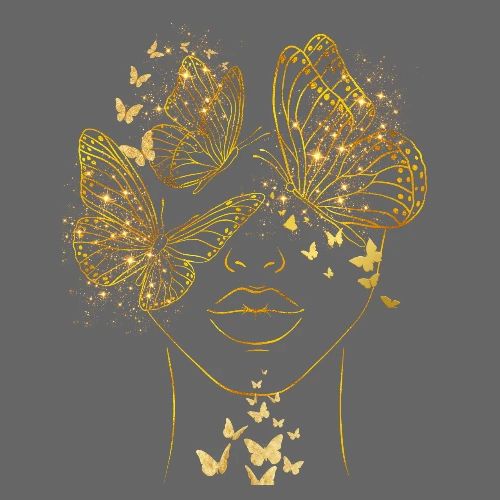 Queen Of Butterflies - Goddess Design - Women's Premium T-Shirt