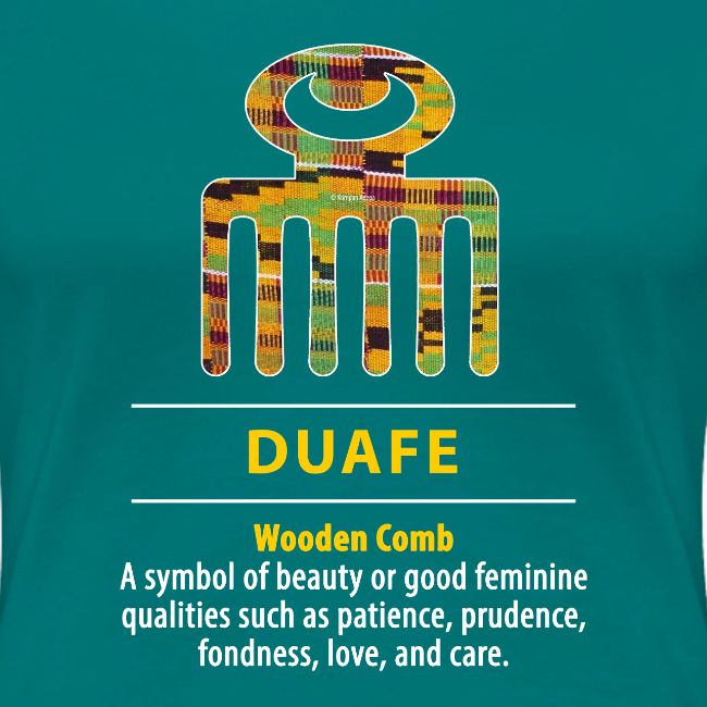 Duafe - Wooden Comb Adinkra Symbol