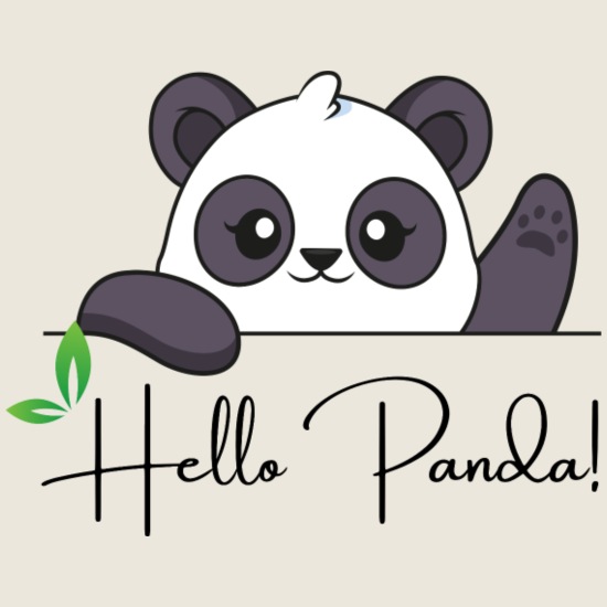 Cute Hello Panda design' Women's Premium T-Shirt | Spreadshirt