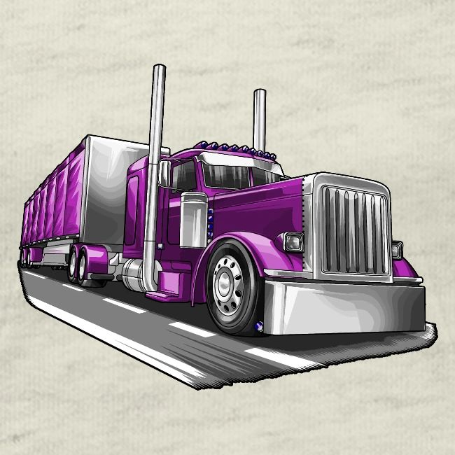 Tracktor Trailer Semi Truck Big Rig