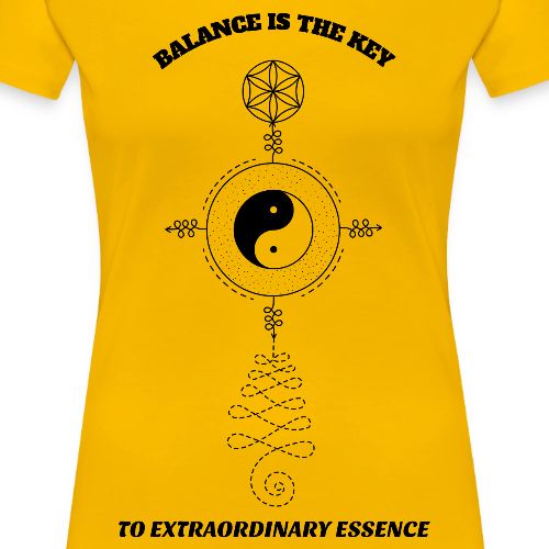 Balance is The Key To Extraordinary Essence - Women's Premium T-Shirt