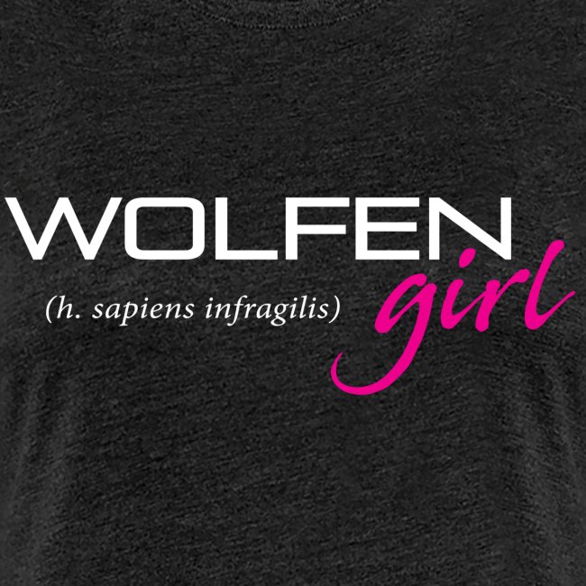 Front/Back: Wolfen Girl on Dark - Adapt or Die