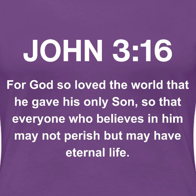John 3:16 Christian Apparel – White