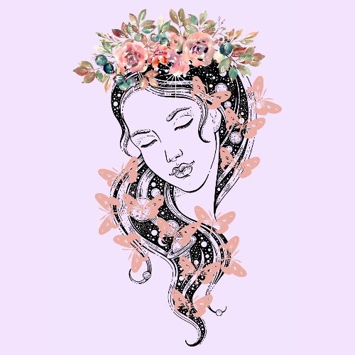 Butterfly Flower Goddess - Fairytale Design - Women's Premium T-Shirt
