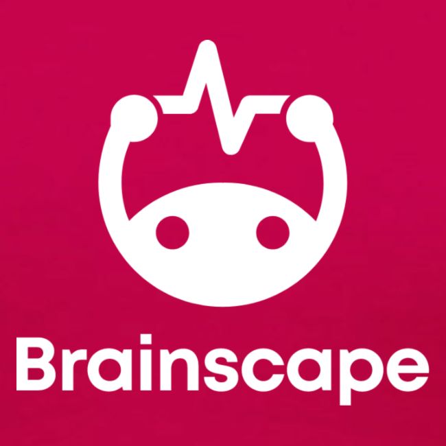 Brainscape Logo - Stacked White