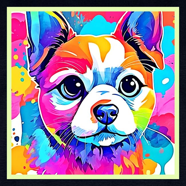 Rainbow Puppy Artwork Design
