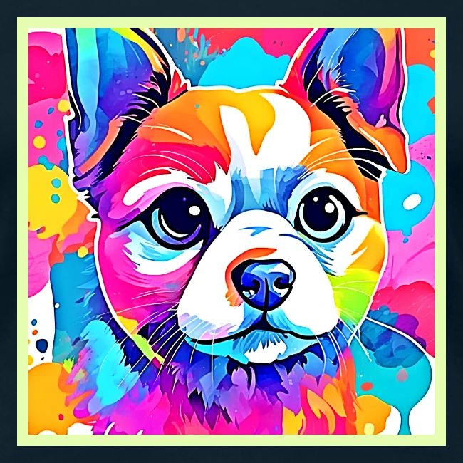 Rainbow Puppy Artwork Design