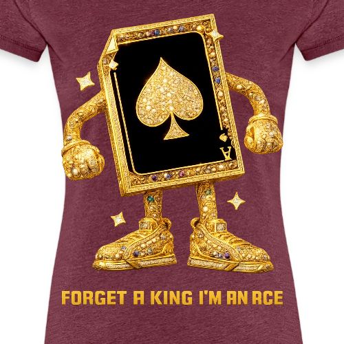 Forget A King I'm An Ace - Women's Premium T-Shirt