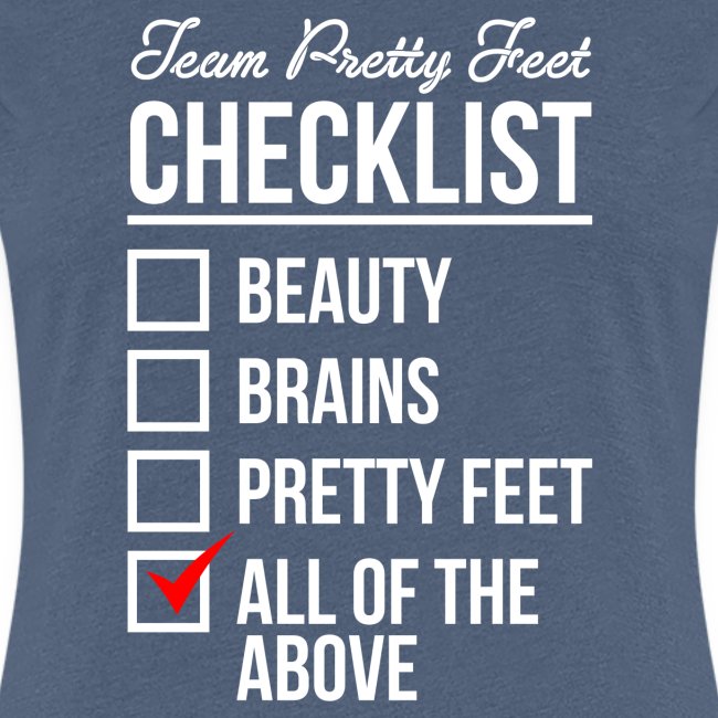 TEAM PRETTY FEET Checklist