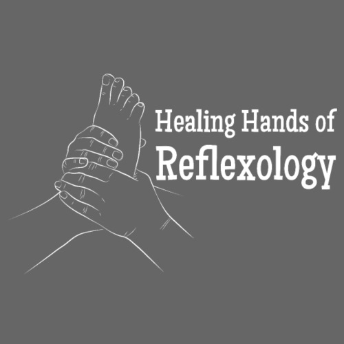 Healing Hands of Reflexology (foot) (white) - Women's Premium T-Shirt