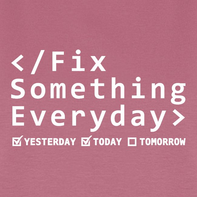 Fix Something Everyday