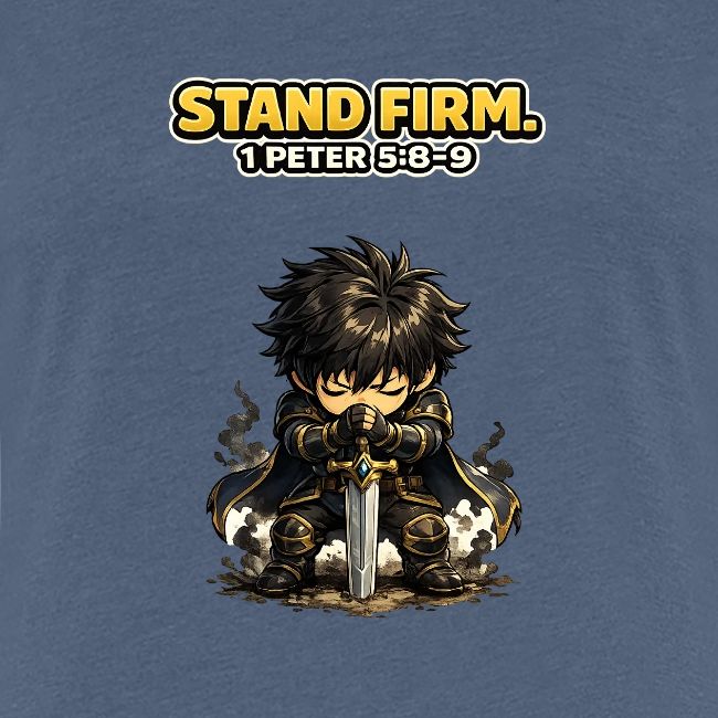 Stand Firm Chibi Warrior | 1 Peter 5:8-9