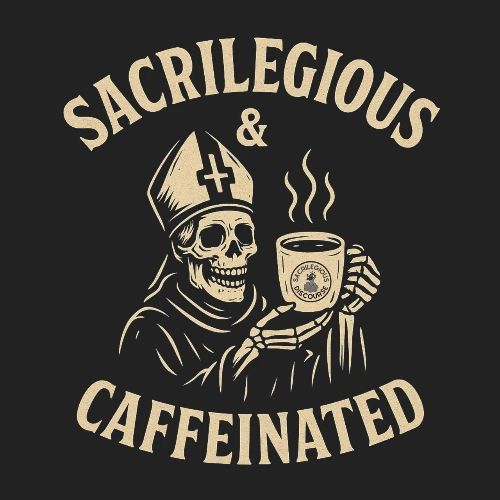 Sacrilegious & Caffeinated: Praise Be to the Brew design preview