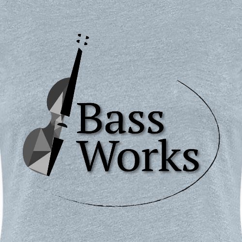 Bass Works Black and White Logo - Women's Premium T-Shirt