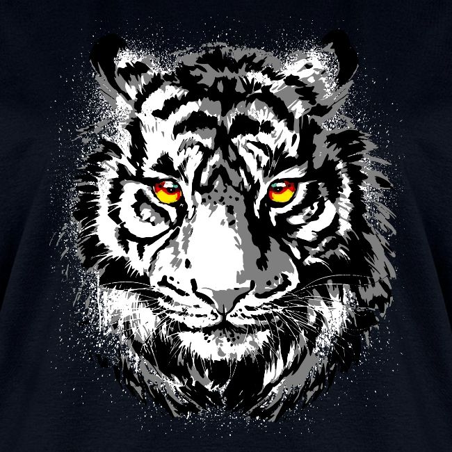 Tiger Head - Tiger Artwork - Wildlife Big Cats