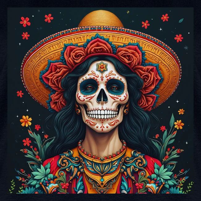 Charra Skull Art | Traditional Mexican Design