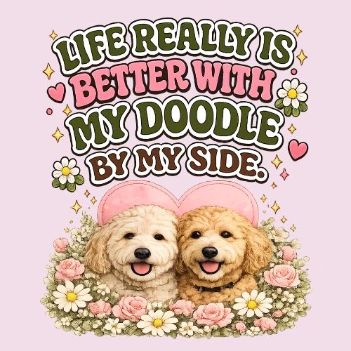 Life Really Is Better With My Doodle By My Side - Women's Premium T-Shirt