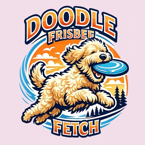 Doodle Frisbee Fetch | Goldendoodle Dog Lover - Women's Premium T-Shirt