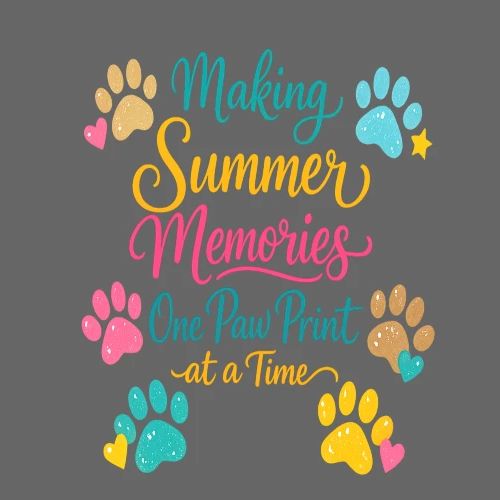 Making Summer Memories One Paw Print at a Time - Women's Premium T-Shirt