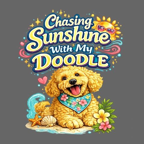 Chasing Sunshine With My Doodle - Women's Premium T-Shirt