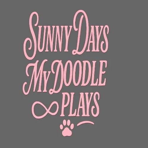 Sunny Days My Doodle Plays - Women's Premium T-Shirt