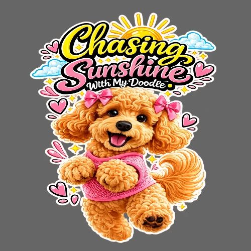 Chasing Sunshine With My Doodle - Women's Premium T-Shirt
