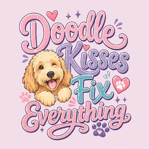 Doodle Kisses Fix Everything Dog Lover Gift - Women's Premium T-Shirt