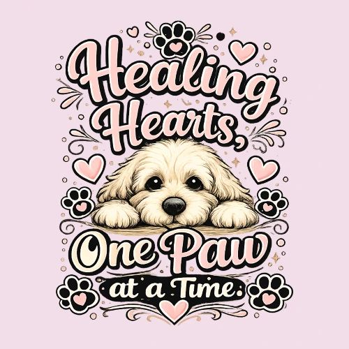 Healing Hearts, One Paw at a Time - Women's Premium T-Shirt