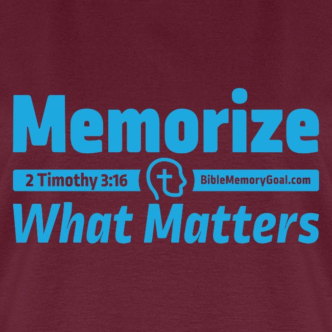 "Memorize What Matters" Original Design