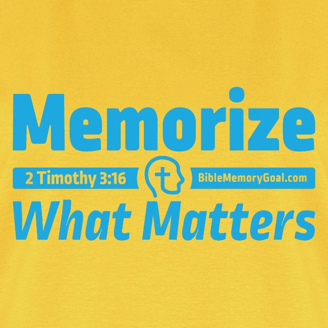 "Memorize What Matters" Original Design