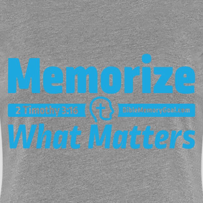 "Memorize What Matters" Original Design