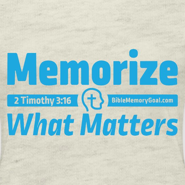 "Memorize What Matters" Original Design