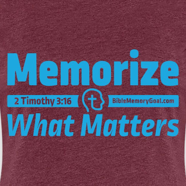 "Memorize What Matters" Original Design