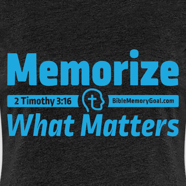 "Memorize What Matters" Original Design