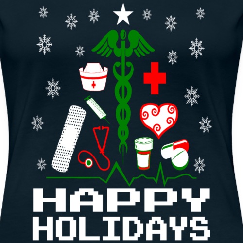 Nurse Christmas Tree - Women's Premium T-Shirt
