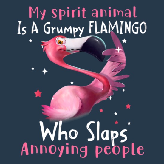 My Spirit Animal Is A Grumpy Flamingo' Women's Premium T-Shirt | Spreadshirt